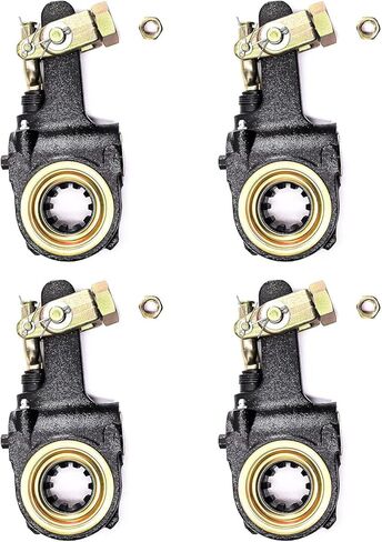 telfair 2 Pack AS1140 Automatic Brake Slack Adjusters, 1.5'' Diameter, 28 Splines, 5.5'' Lever with Locking Clevis (Compatible with Meritor R801070, R801072, R801073, Freightliner, Mack, TR1140) in Saudi Arabia