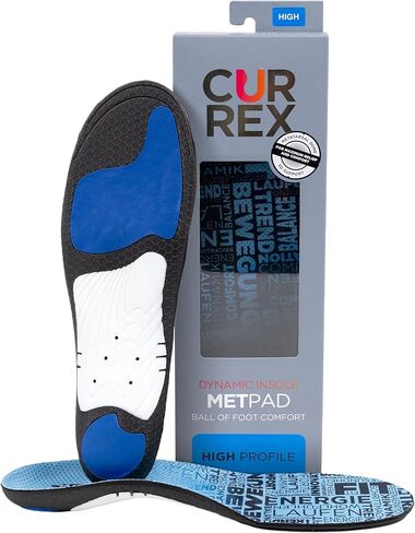 CURREX MetPad Insoles for Everyday Relief & Support – Arch Support Shoe Inserts w/Metatarsal Pads to Help Reduce Foot & Heel Pain While Walking & at Work – for Men & Women – Medium Arch, Large in Kuwait