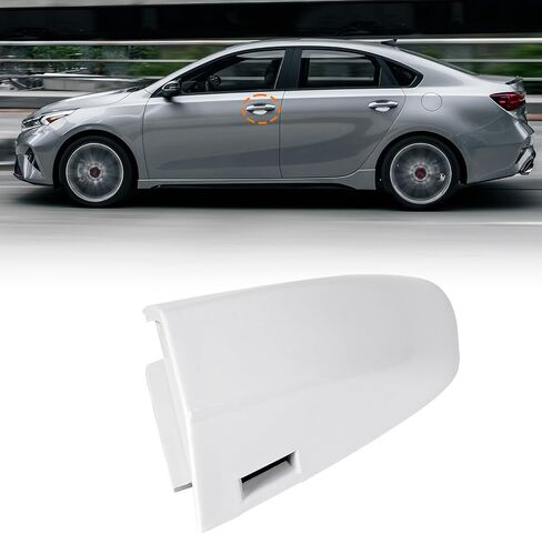 82652-M6110 Exterior Door Handle Cover fit for Kia Forte 2018-2024,Front Driver Left Side Door Handle Cover Cap Replacement,LH Door Key Hole Cover Cap,Clip-on Gray,82652M6110 in Saudi Arabia