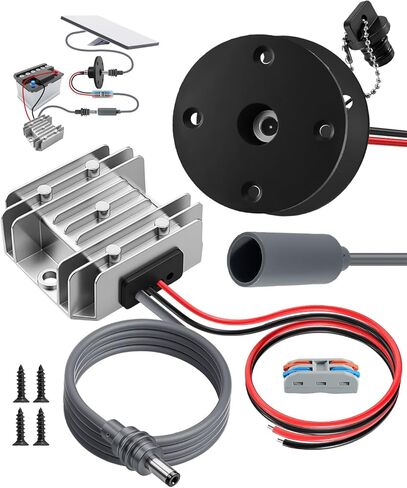 حامل لوحة كابل Starlink Mini RV DC، محول تعزيز DC مع غطاء مقاوم للماء، محول طاقة مثبت على لوحة منفذ 5521، تركيب مضمن لـ RV، العربة، القارب، لوحة القيادة، أنظمة الإنترنت in Kuwait