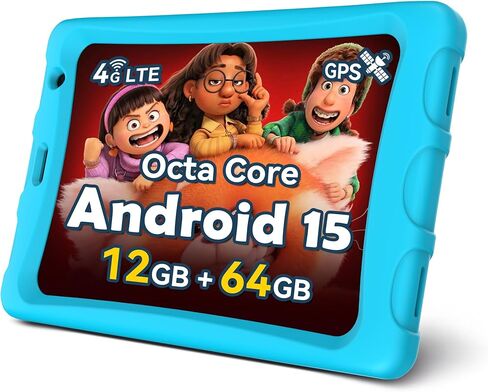 تابلت 8 بوصة يعمل بنظام Android 15 مع فتحة لبطاقة Sim غير مغلقة، هاتف لوحي خلوي مع 4G LTE، ثماني النواة، ذاكرة الوصول العشوائي 12 جيجابايت، 64 جيجابايت ROM، 2 تيرابايت TF قابل للتوسيع، 5G WiFi، كاميرا 8 ميجابكسل، 5100 مللي أمبير، تابلت مع حافظة (وردي) in Kuwait