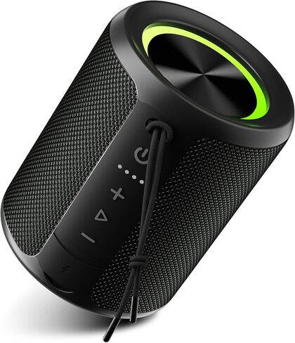 Portable Mini Wireless Bluetooth Speaker - IPX7 Waterproof Dustproof, 15W Loud Bass Stereo, 2600mAh Playtime, BT5.3 & TWS Light, for Outdoor/Shower/Home/Party, Stocking Stuffers in Saudi Arabia