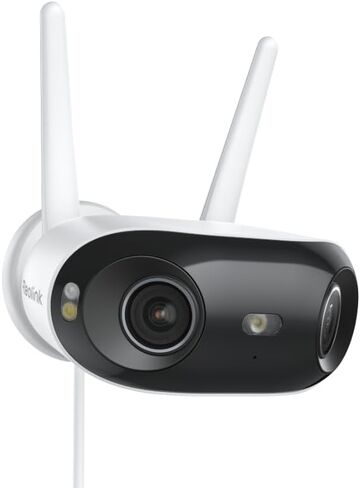 REOLINK Elite Floodlight WiFi, 4K 8MP 180° Panoramic Wired Floodlight Camera, Adjustable 3000 Lumens, Local AI Video Search, Perimeter Detection, Dual-Band Wi-Fi 6, 24/7 Recording, No Monthly Fees in Saudi Arabia