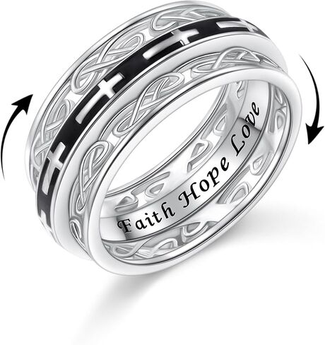 Lotus Moonstone Spinner Ring 925 Sterling Silver Fidget Rings for Anxiety Stress Relieving ADHD Autism Rings Jewelry Gift for Women in Kuwait