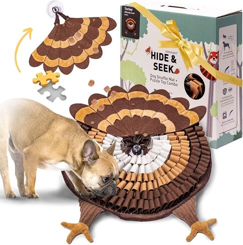 POPUPJOYS Snuffle Mat للكلاب، ألعاب تفاعلية للكلاب للتدريب العقلي، بساط ألغاز محفز للكلاب، بساط شم غني للكلاب الكبيرة والمتوسطة الصغيرة - مجموعة Hide & Seek، إصدار تركيا in Saudi Arabia
