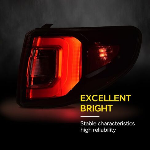 GRAND ORANGE Tail Light Assembly Rear Lights Assembly Compatible with GMC Acadia 2013 2014 2015 2016 /Fit for GMC Acadia Limited 2017 Right Passenger Side Tail Lamp 84051376-PFM in Saudi Arabia