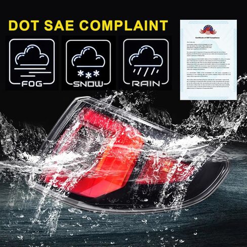 GRAND ORANGE Tail Light Assembly Rear Lights Assembly Compatible with GMC Acadia 2013 2014 2015 2016 /Fit for GMC Acadia Limited 2017 Right Passenger Side Tail Lamp 84051376-PFM in Saudi Arabia