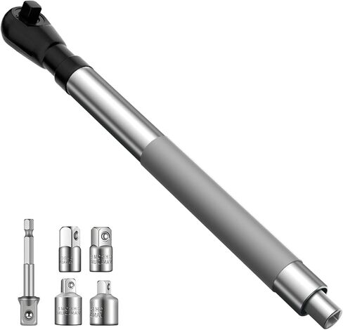 1/2 "مفتاح تمديد الإزاحة ، Empant Ratchet Extender للتدريبات الكهربائية ، مع 3/8" ، 1/4 "محولات للمساحات الضيقة in Saudi Arabia