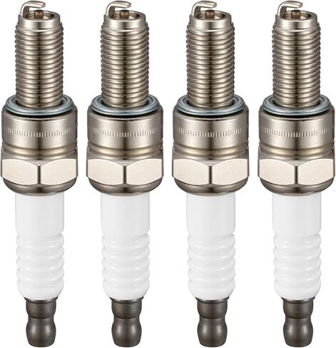 D8EA Spark Plugs 4 Pack - متوافق مع هوندا متوافق مع Yamaha لـ BMW لـ KTM لـ Suzuki for ATK for Kawasaki for Motorcycle Spark Plug - Nickel in Kuwait