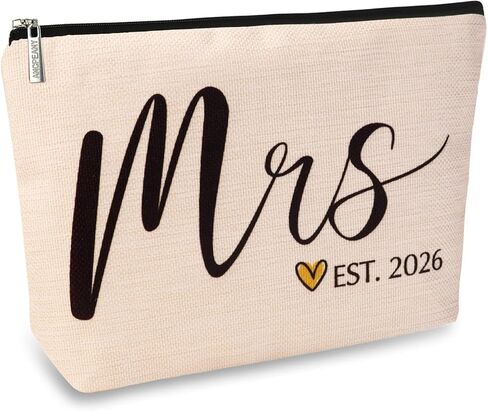 ancpeany Wedding Bridal Shower Gifts for Bride To Be 2025, Future Mrs Makeup Bag, Bachelorette Party favors Accessories, Wifey Engagement Gifts for Women, Small Cosmetic Travel Pouch in Kuwait
