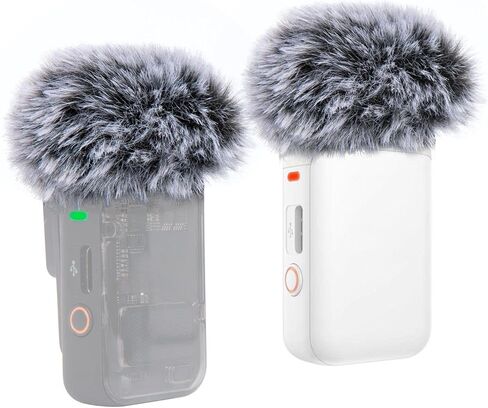 مرشح بوب SUNMON DJI Mic 2 - غطاء ميكروفون لاسلكي أبيض DJI خارجي بفلتر بوب لتقليل الضوضاء، أغطية ميكروفون لميكروفون DJI اللاسلكي (4 أجهزة كمبيوتر) in Kuwait