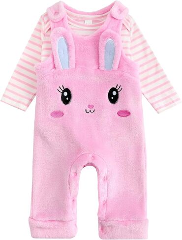 JiAmy Baby Snowsuit Newborn Long Sleeve Animal Outfit Baby Boy Girl Winter Two-piece Set Romper Overall Jumpsuit in Saudi Arabia