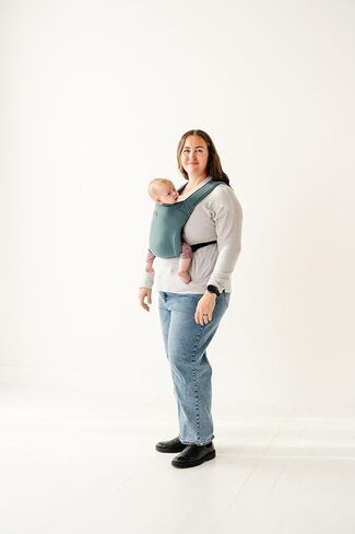 Haven Baby Carrier by Happy! - Organic Cotton Blend, 7-35 lbs, Newborn to Toddler (Juniper) in Saudi Arabia