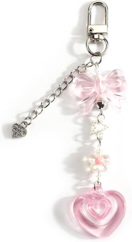Y2K Jellyfish Keychains, Star Keychain, Cute Kpop Keycharms, Retro Beaded Bag Charms in Saudi Arabia