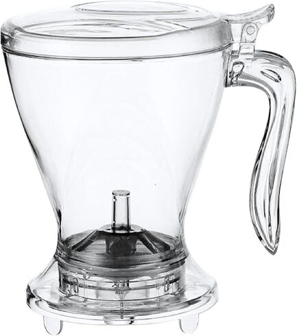 Smart Coffee Maker Loose Leaf Tea Infuser & Brewer with Coaster - 21 Oz | Easy Brew | Easy Clean | Dishwasher safe | Loose leaf & Coffee (Dark Grey) in Saudi Arabia
