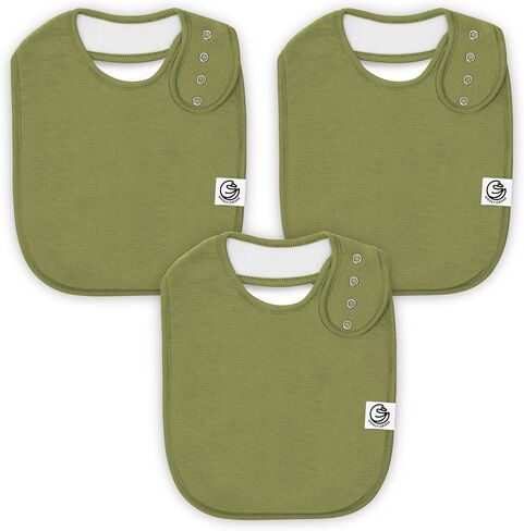 Baby Bibs for Boys & Girls - القطن العضوي ، سال لعابهات وامسدة للغاية مع اللقطات القابلة للتعديل - 3 عبوات in Kuwait