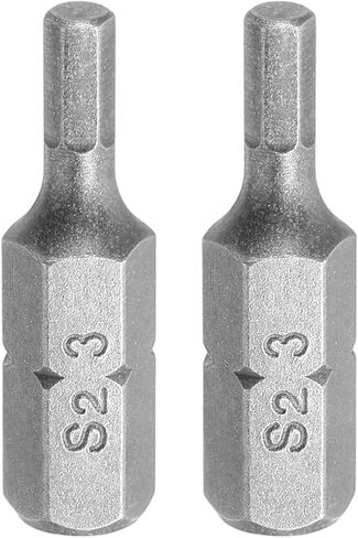 HARFINGTON 2pcs Hex Bits 1/4" Hex Shank H5 Head Magnetic 1" Length S2 Steel Hexagon Wrench Drill Bit for Repair Work Electric Screw Driver in Saudi Arabia