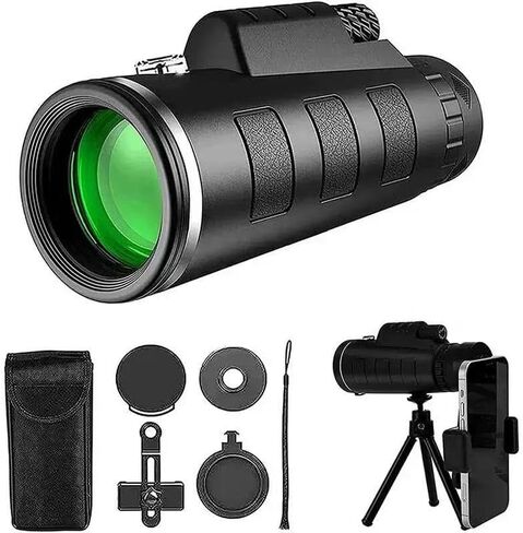 40x60 monocular Telescope, Suitable for Adults and Children, for Bird Watching, Hiking, and Concert Tours, with Phone Clip and Stand in Saudi Arabia