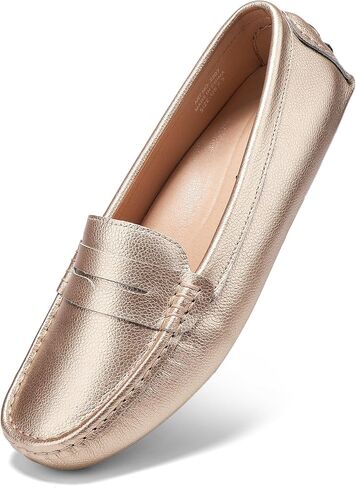 BEAUSEEN Women's Genuine Leather Penny Loafers Classic Driving Moccasins Casual Slip On Comfort Women Loafer Shoes in Saudi Arabia