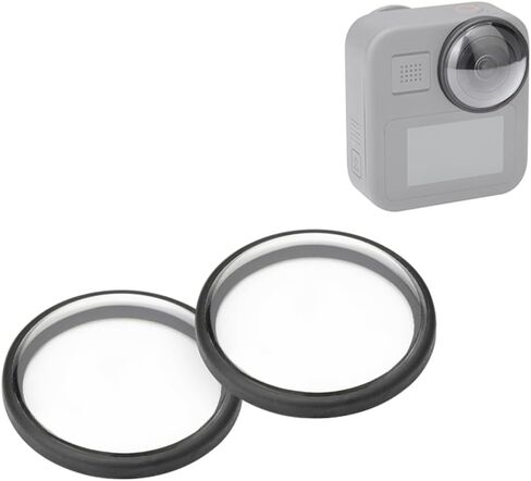 Compatible for Ricoh Theta SC2 / S/V Sticky Lens Guards, Spherical PC Protective Cover Cap & Lens Case Action Camera Accessories in Saudi Arabia