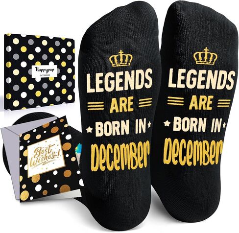 HAPPYPOP September Birthday Gifts for Women Men - Birthday Socks Presents Gifts for Him Male with Greeting Card in Saudi Arabia
