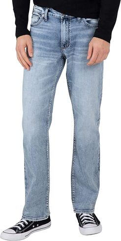 Silver Jeans Co. Men's Grayson Classic Fit Straight Leg Jeans, Dark Wash in Saudi Arabia