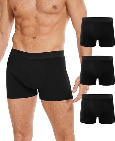 Incontinence Underwear For Men, Overnight Leakproof Cotton Boxer Brief, Washable Reusable 80ml Multipack (Multicolor01, X-Large) in Kuwait