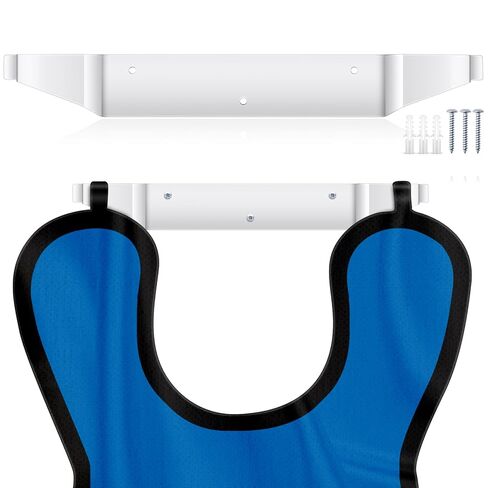 2 Pcs X-Ray Apron Hanger 15 x 2 Inch White Stainless Steel Coated Apron Rack Wall Mount for X-Ray Radiation in Saudi Arabia
