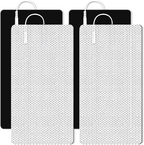 منصات الإلكترود وحدة TENS لخصر الكتف والركبة 4 * 6 "وسادات وحدة الفراشة الكبيرة من وسادات القطب القابلة لإعادة الاستخدام متوافقة مع TENS 7000 ، TENS AUVON ، موصل دبوس 2 مم- 4 PCS in Kuwait