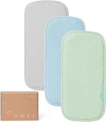 قطعة قماش تجشير من Supersoft ، ملابس خيزران من الخيزران ، ملابس الأطفال ، ملائمة وصديقة للبشرة ، 21 "× 10" ، أساسية للأطفال للجنسين للتغذية ، البصق ، 3 عبوات in Saudi Arabia