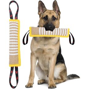 لعبة شد الكلاب من Clysoru، وسادة عض من الجوت القوية، معدات تدريب دائمة للجرو للكلاب الكبيرة، تفاعلية للكلاب الكبيرة والصغيرة in Kuwait