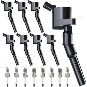 UF413 Square Ignition Coil Packs and Spark Plugs and Wires Compatible with Cadillac 5.3 6.0 6.2 V8 2007-2018 Chevy Silverado 1500,Suburban Tahoe Sierra Escalade GMC Yukon Coils 5.3L, Pack of 8 in Kuwait