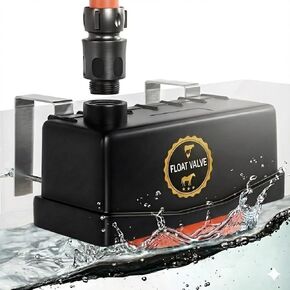 Float Valve for Water Tank - Water Trough Float & Stock Tank, Pond Float Valve, Pool - Automatic Horse Waterer - Water Level Control for Livestock Cattle, Goat, Chicken - 3/4" Hose Connector in Saudi Arabia