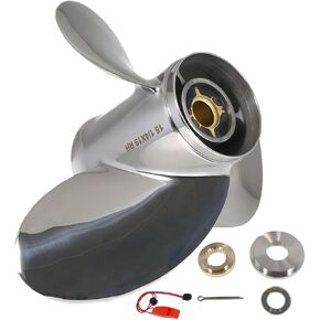 150-300HP Stainless Outboard Propeller fit Yamaha Motor 14 1/2X19,14 1/2X17,14x19,13 3/4x17,13 3/4x21,15 Spline Tooth,RH in Kuwait