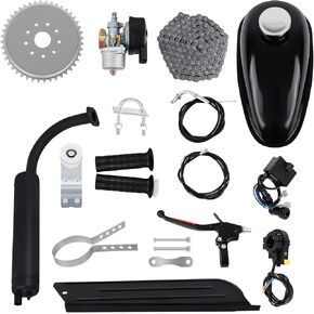 Sange 2 السكتة الدماغية دواسة دورة البنزين محرك الغاز تحويل عدة محرك تبريد الهواء بمحرك للدراجة الآلية (100cc فضي) in Kuwait