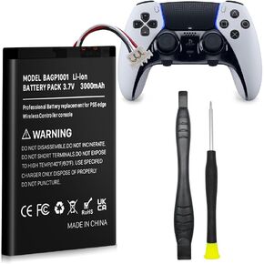 (2 Pack) 3000mAh Battery for Sony PlayStation Dualsense Edge Controller, Upgrade High Capacity Replacement Battery for Sony PS5 Dualsense Edge with Repair Tool Kit in Kuwait