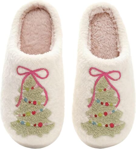 Women Men Slippers Fuzzy Closed Toe House Memory Foam Bedroom Couple Slipper Indoor Home Shoes in Saudi Arabia