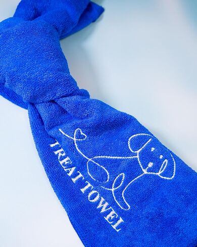 Interactive Dog Puzzle Treat Towel – Mental Stimulation Toy for Dogs, Slow Feeder Snuffle Mat, Engaging & Enriching Boredom Buster (Blue Standard) in Saudi Arabia