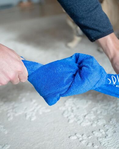 Interactive Dog Puzzle Treat Towel – Mental Stimulation Toy for Dogs, Slow Feeder Snuffle Mat, Engaging & Enriching Boredom Buster (Blue Standard) in Saudi Arabia