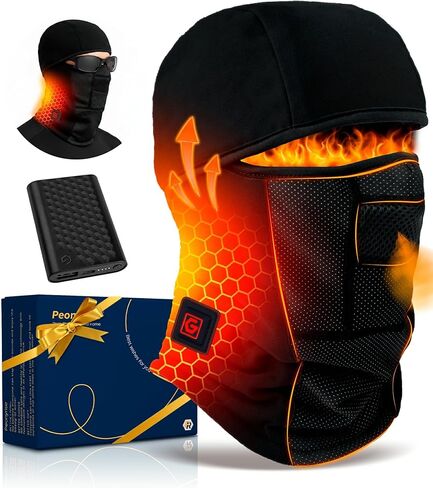 Graphene Heated Balaclava Gifts for Men Women 6000 mAh Battery Packs Intelligent Winter Cold Weather Gift in Kuwait