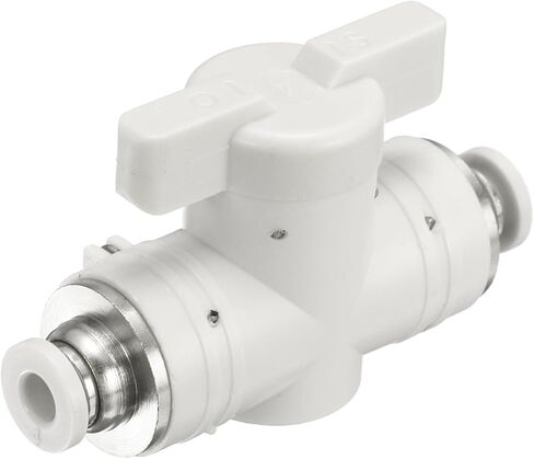 Harfington 3pcs Pneumatic Buc Push لتوصيل صمام الكرة الملائم 10 مم أنبوب OD Air Flow Control Tube Tube Tube Tube Union Connect Air Quick Connec in Kuwait