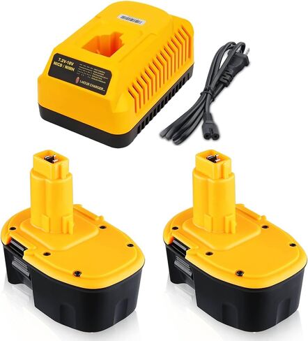 4800mAh Ni-MH 14.4 Volt DC9091 استبدال البطارية لـ DeWalt 14.4V بطاريات DC9091 DW9094 DW9091 DC9094 DE9091 DE9092 DE9038 وتوافق مع DEWALT 14.4V أدوات وقوة الشوائح 2 in Kuwait