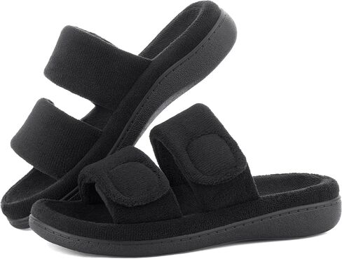 RockDove Women's Dual-Strap Adjustable Slipper with Arch Support in Saudi Arabia