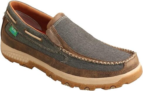 Twisted X Men's Cellstretch Casual Slip-on Leather Shoes Driving Style Loafer in Saudi Arabia
