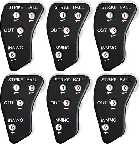 Deekin 4 Wheel Baseball Empire Clicker Black Umpire Gear Practical Baseball Counter Counter For Enings Recording Outs Outs Balls Softball Reveree in Kuwait