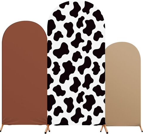 Cow Theme Arch Backdrop Cover, 4ft 5ft 6ft Set of 3,Pink in Saudi Arabia