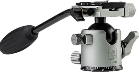 Fotopro Tripod Ball Head with Pan Handle, 54mm Low Profile Aluminum Ball Head, 25kg/55lb Load, Universal Arca-Type Quick Release Plate for DSLR Mirrorless Camcorder Video Camera Tripod Monopod, LG-9R in Saudi Arabia