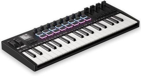 Daiertek Midi Keyboard Controller 25 مفتاح Mini Mini Bluetooth & USB Midi Piano مع 8 منصة أسطوانة خلفية ، 8 مقابض وبرامج إنتاج موسيقى لتسجيل الكمبيوتر ، إنتاج الموسيقى in Saudi Arabia