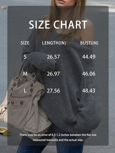 Womens Off The Shoulder Neck Long Sleeve Knitted Solid Color Loose Cozy Fashion Trendy Sweater in Saudi Arabia