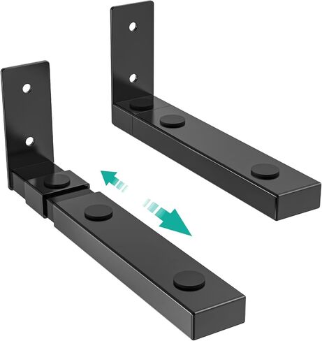 WALI Sound Bar Mount Bracket for Mounting Above or Under TV, Fits 32 to 70 inch TVs, 33 lbs. Weight Capacity (SBR201), Black in Kuwait
